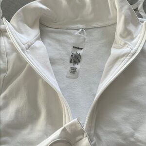 Garage White Zip-Up Jacket